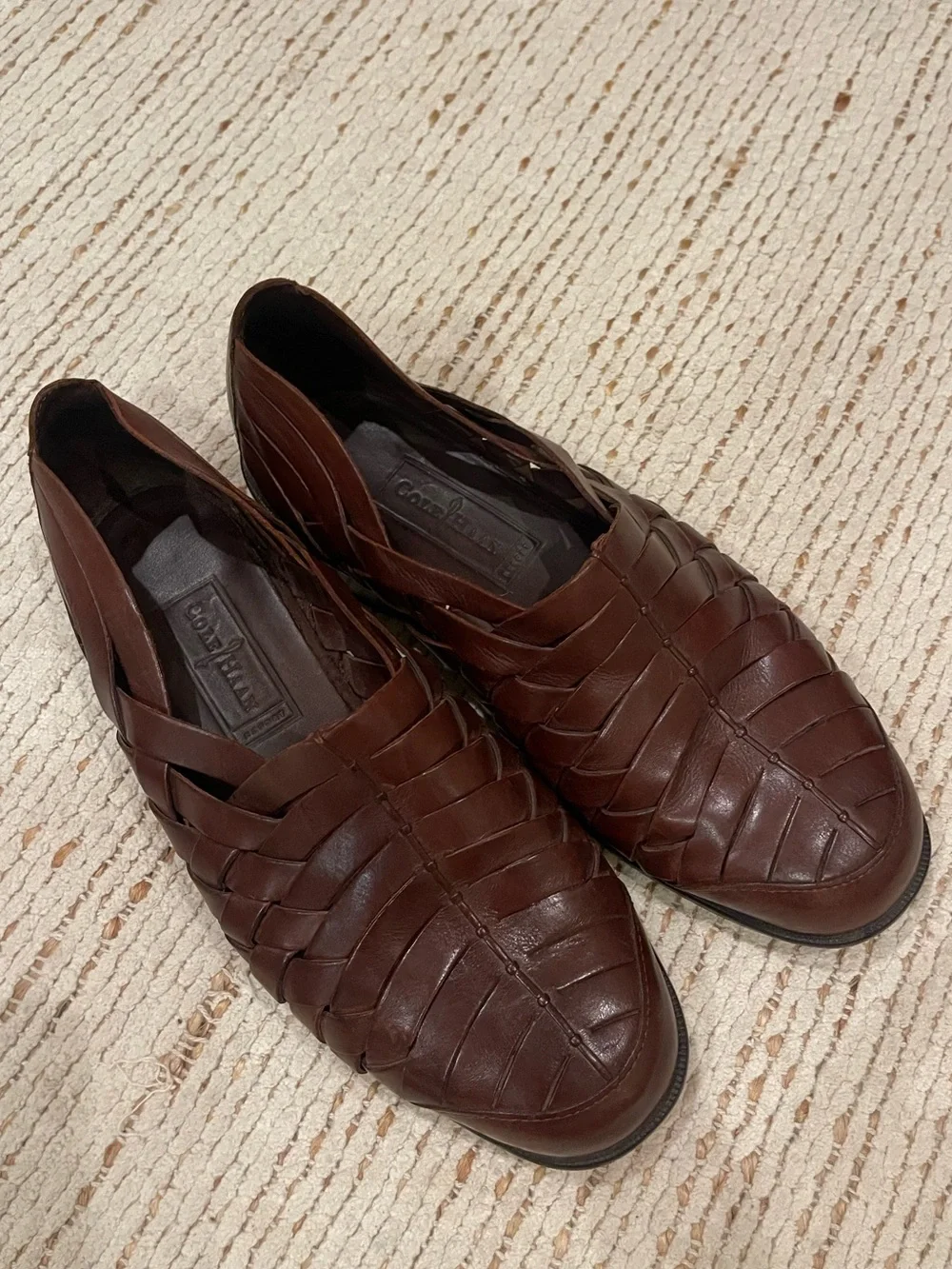 Cole Haan Bragano woven leather fisherman sandals